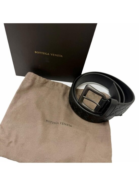 Bottega Veneta Leather Belt Black 80 cm main image 9